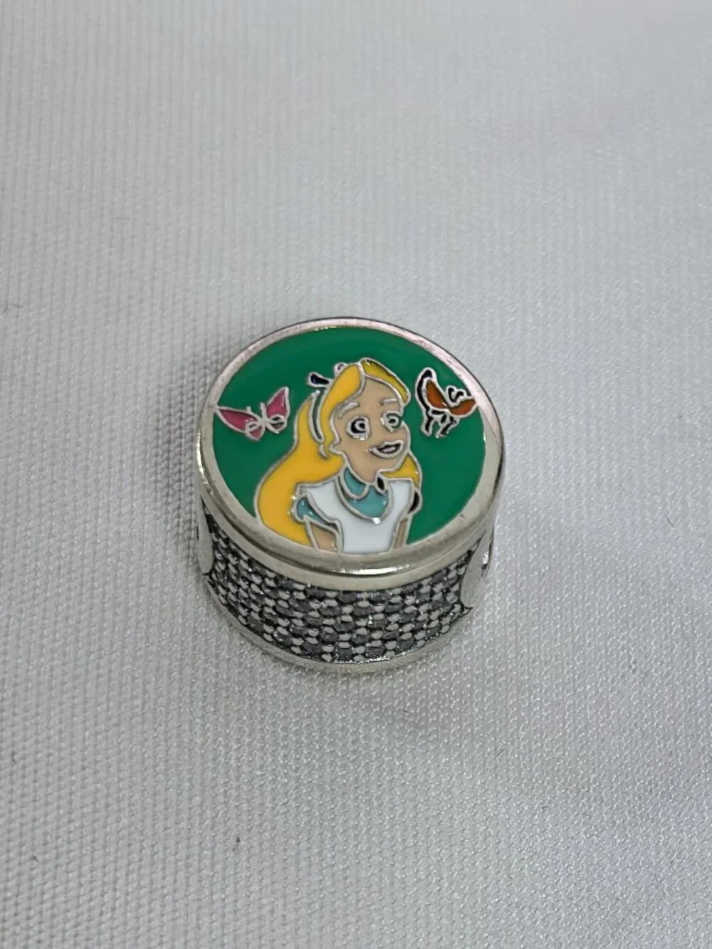 Pandora Disney Park 2025 Alice Charm Pendant, S925 Silver Jewelry